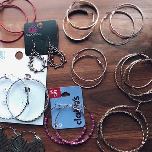 Lot of Hoop Earrings